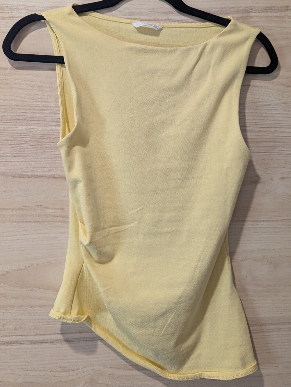 Zara Yellow Tank w/ Scrunch Detail
